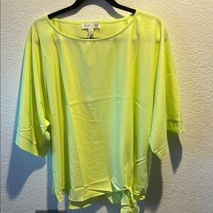 Neon Green/Yellow Women's Top, Various Plus sizes